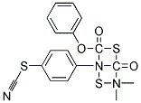 O-PHENYL4,4-DIMETHYL-2-(P-THIOCYANATOPHENYL)-1,3-DITHIOALLOPHANATE Struktur