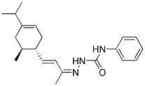 TRANS-(E)-4-(4-ISOPROPYL-6-METHYL-3-CYCLOHEXENYL)-3-BUTEN-2-ONE4-PHENYLSEMICARBAZONE Struktur