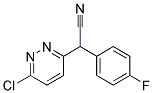 (6-Chloropyridazin-3-yl)-(4-fluorophenyl)-acetonitrile Struktur