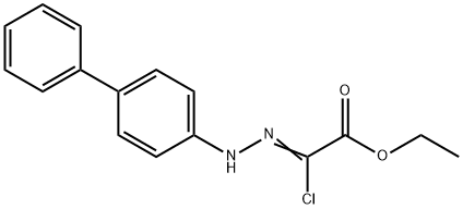 Ethyl2-(2-biphenylhydrazono)-2-chloroacetate Struktur