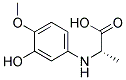 (R)--(3-Hydroxy-4-methoxyphenyl)alanine Struktur