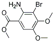 Methyl3-Bromo-4,5-dimethoxyanthranilate Struktur