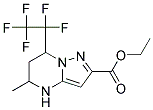 5-Methyl-7-pentafluoroethyl-4,5,6,7-tetrahydro-pyrazolo[1,5-a]pyrimidine-2-carboxylicacidethylester Struktur