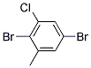 3-Chloro-2,5-dibromotoluene Struktur