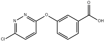 3-(6-Chloropyridazin-3-oxy)benzoicacid Struktur