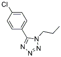 5-(4-Chlorophenyl)-1-propyl-1H-1,2,3,4-tetrazole Struktur