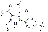 Dimethyl 5-(4-(tert-butyl)phenyl)-1H-pyrrolo[1,2-c]thiazole-6,7-dicarboxylate Struktur