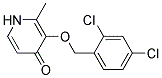 3-((2,4-Dichlorobenzyl)oxy)-2-methyl-4(1H)-pyridinone Struktur