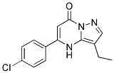 5-(4-chlorophenyl)-3-ethylpyrazolo[1,5-a]pyrimidin-7(4H)-one Struktur