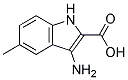 3-amino-5-methyl-1H-indole-2-carboxylic acid Struktur