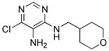 6-chloro-N4-(tetrahydro-2H-pyran-4-ylmethyl)pyrimidine-4,5-diamine Struktur