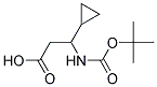 3-[(tert-butoxycarbonyl)amino]-3-cyclopropylpropanoic acid Struktur