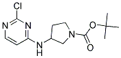 tert-butyl 3-[(2-chloropyrimidin-4-yl)amino]pyrrolidine-1-carboxylate Struktur