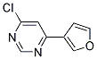 4-Chloro-6-furan-3-yl-pyrimidine Struktur