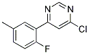 4-Chloro-6-(2-fluoro-5-methyl-phenyl)-pyrimidine Struktur