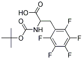 2-[(tert-butoxycarbonyl)amino]-3-(pentafluorophenyl)propanoic acid Struktur