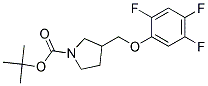 3-(2,4,5-Trifluoro-phenoxymethyl)-pyrrolidine-1-carboxylic acid tert-butyl ester Struktur