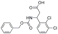 3-{[(benzyloxy)carbonyl]amino}-3-(2,3-dichlorophenyl)propanoic acid Struktur