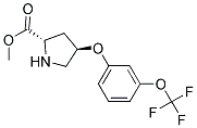 methyl (2S,4R)-4-[3-(trifluoromethoxy)phenoxy]pyrrolidine-2-carboxylate Struktur