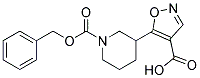 5-{1-[(benzyloxy)carbonyl]piperidin-3-yl}isoxazole-4-carboxylic acid Struktur