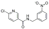 6-Chloro-N-(3-nitro-benzyl)-nicotinamide Struktur