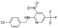 (4-Chloro-benzyl)-(3-nitro-5-trifluoromethyl-pyridin-2-yl)-amine Struktur