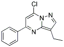 7-chloro-3-ethyl-5-phenylpyrazolo[1,5-a]pyrimidine Struktur