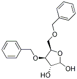 (3R,4R,5R)-4-(benzyloxy)-5-[(benzyloxy)methyl]tetrahydrofuran-2,3-diol Struktur