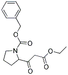 benzyl 2-(3-ethoxy-3-oxopropanoyl)pyrrolidine-1-carboxylate Struktur