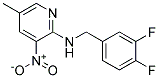 (3,4-Difluoro-benzyl)-(5-methyl-3-nitro-pyridin-2-yl)-amine Struktur