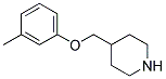 4-m-Tolyloxymethyl-piperidine Struktur