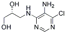 (2R)-3-[(5-amino-6-chloropyrimidin-4-yl)amino]propane-1,2-diol Struktur