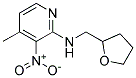 (4-Methyl-3-nitro-pyridin-2-yl)-(tetrahydro-furan-2-ylmethyl)-amine Struktur