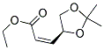 ethyl (2Z)-3-[(4S)-2,2-dimethyl-1,3-dioxolan-4-yl]prop-2-enoate Struktur