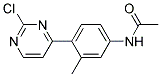 N-[4-(2-Chloro-pyrimidin-4-yl)-3-methyl-phenyl]-acetamide Struktur