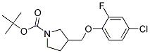 3-(4-Chloro-2-fluoro-phenoxymethyl)-pyrrolidine-1-carboxylic acid tert-butyl ester Struktur