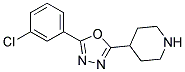 4-[5-(3-chlorophenyl)-1,3,4-oxadiazol-2-yl]piperidine Struktur