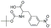 2-[(tert-butoxycarbonyl)amino]-3-(3-nitrophenyl)propanoic acid Struktur