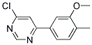 4-Chloro-6-(3-methoxy-4-methyl-phenyl)-pyrimidine Struktur