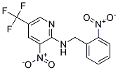 (2-Nitro-benzyl)-(3-nitro-5-trifluoromethyl-pyridin-2-yl)-amine Struktur