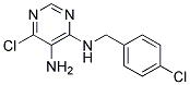 6-chloro-N4-(4-chlorobenzyl)pyrimidine-4,5-diamine Struktur