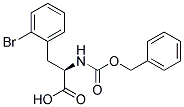 (2R)-2-{[(benzyloxy)carbonyl]amino}-3-(2-bromophenyl)propanoic acid Struktur