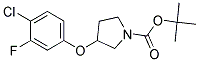 3-(4-Chloro-3-fluoro-phenoxy)-pyrrolidine-1-carboxylic acid tert-butyl ester Struktur