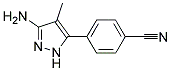 4-(3-amino-4-methyl-1H-pyrazol-5-yl)benzonitrile Struktur