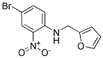 (4-Bromo-2-nitro-phenyl)-furan-2-ylmethyl-amine Struktur