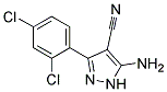 5-amino-3-(2,4-dichlorophenyl)-1H-pyrazole-4-carbonitrile Struktur