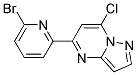 5-(6-bromopyridin-2-yl)-7-chloropyrazolo[1,5-a]pyrimidine Struktur