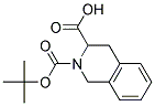 2-(tert-butoxycarbonyl)-1,2,3,4-tetrahydroisoquinoline-3-carboxylic acid Struktur