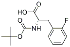 (2S)-2-[(tert-butoxycarbonyl)amino]-3-(2-fluorophenyl)propanoic acid Struktur