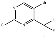 5-BROMO-2-CHLORO-4-(TRIFLUOROMETHYL)PYRIMIDINE Struktur